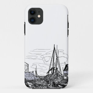 boats on the water iPhone 11 case
