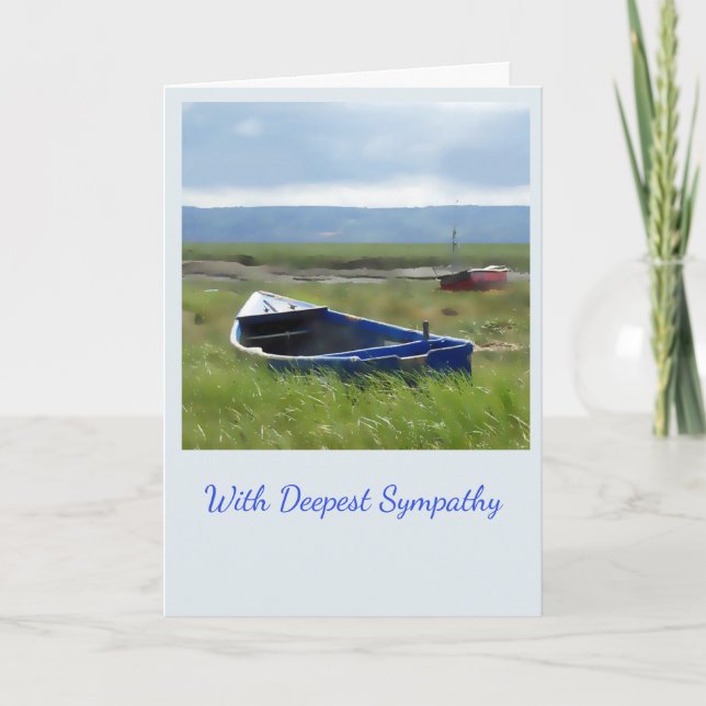 Boats Sympathy Card (Front)
