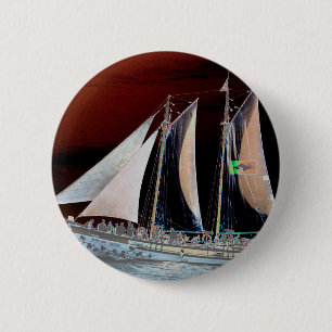 Boats under Sail 6 Cm Round Badge