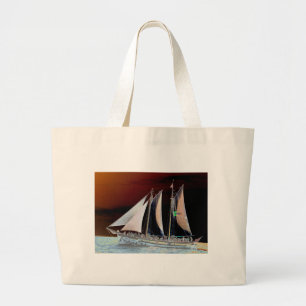 Boats under Sail Large Tote Bag