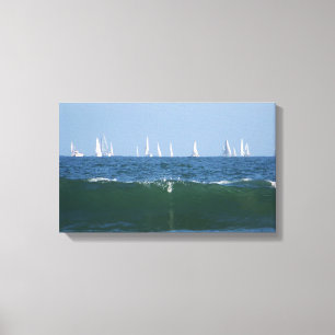 Boats & Waves_Stretched Canvas Print