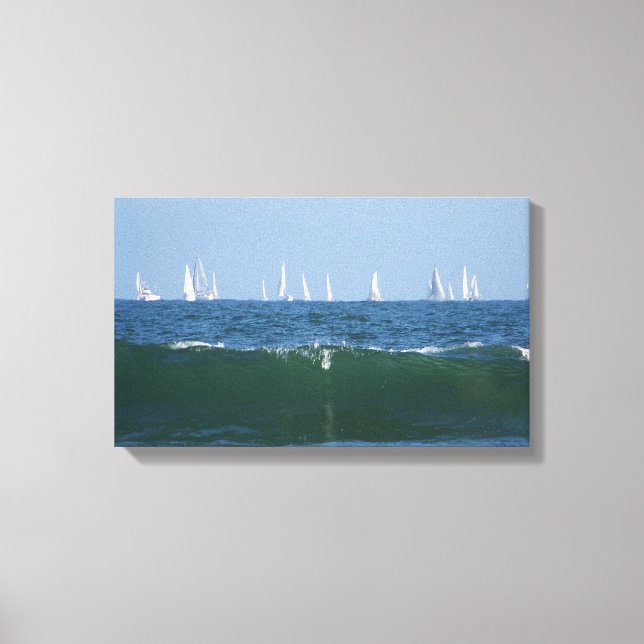 Boats & Waves_Stretched Canvas Print (Front)