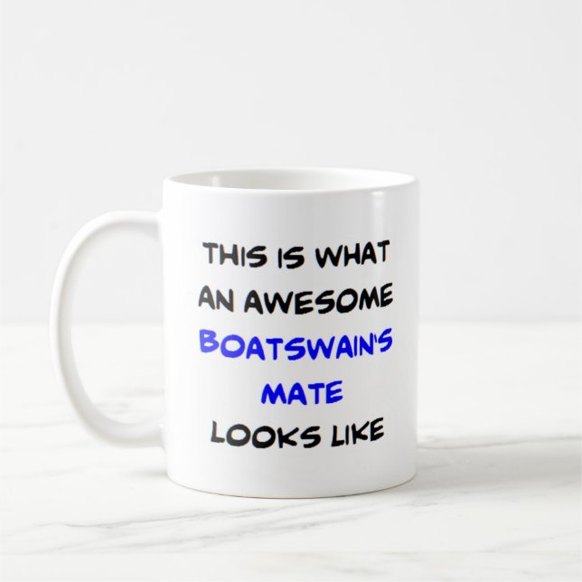 boatswain's mate, awesome coffee mug (Left)
