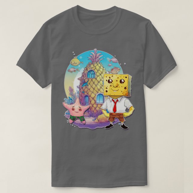 Bob and Patrick more realistic interpretation wate T-Shirt (Design Front)