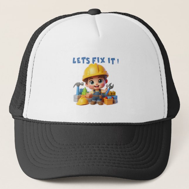 Bob Builder Fix It Trucker Hat (Front)