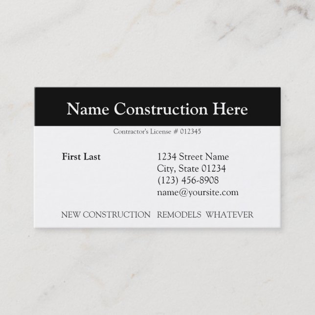 Bob Business Card (Front)