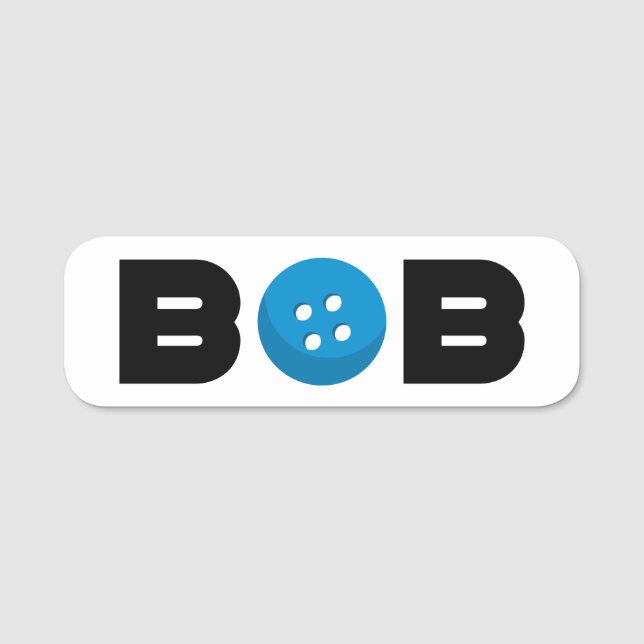 Bob button name tag (Front)
