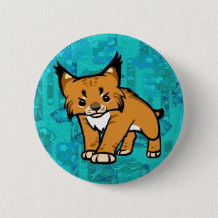 Bob Cat 6 Cm Round Badge
