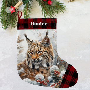 Bob Cat Wildlife Christmas Stocking