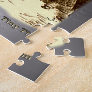 Bob Cratchit and Tiny Tim Christmas Carol Jigsaw Puzzle