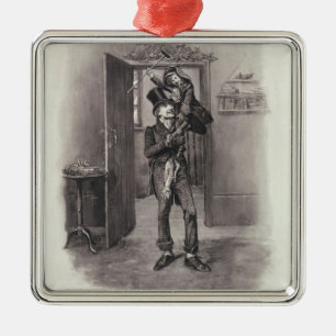 Bob Cratchit and Tiny Tim, from 'Charles Dickens: Metal Tree Decoration