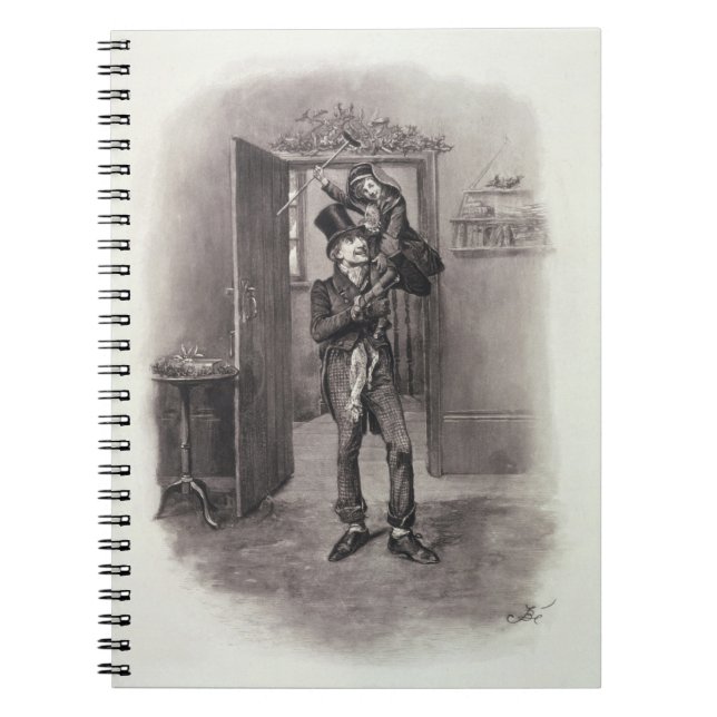 Bob Cratchit and Tiny Tim, from 'Charles Dickens: Spiral Notebook (Front)