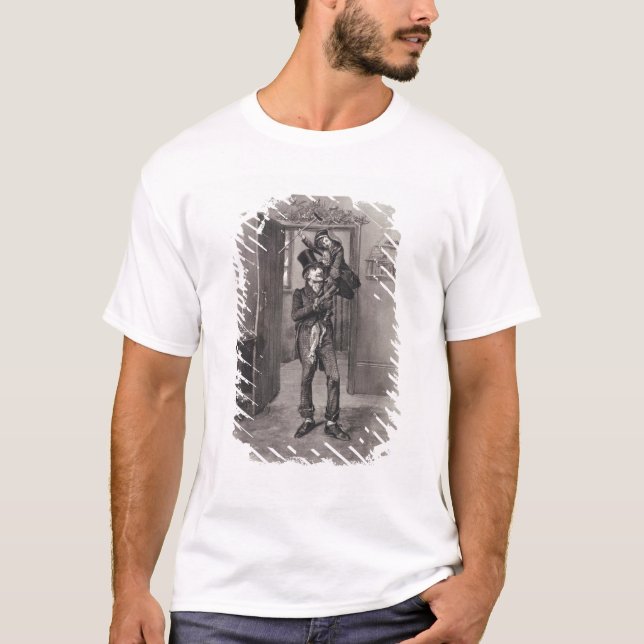Bob Cratchit and Tiny Tim, from 'Charles Dickens: T-Shirt (Front)