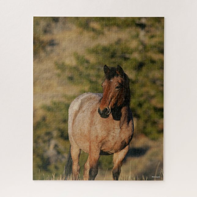 Bob Langrish | Mustang Horse Standing Jigsaw Puzzle (Vertical)