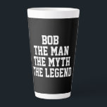 Bob: Man, Myth, Legend Latte Mug<br><div class="desc">Bob internet meme is funny and humorous. The Latte Mug is a cool gift idea for self,  friend or family. Choose the type of mug,  required from the options menu.</div>