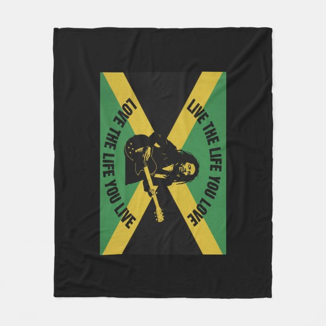 Bob Marley Fleece Blanket (Front)
