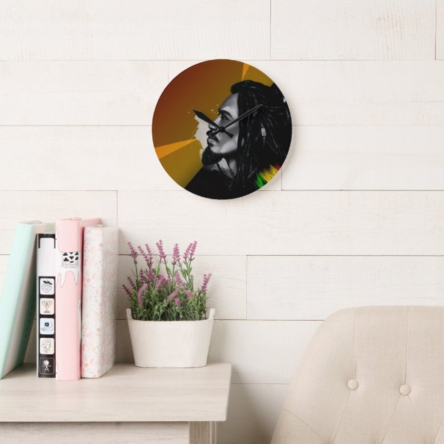 Bob Marley Wall Clock (Reading Room)