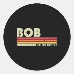 Bob Name Personalised Classic Round Sticker