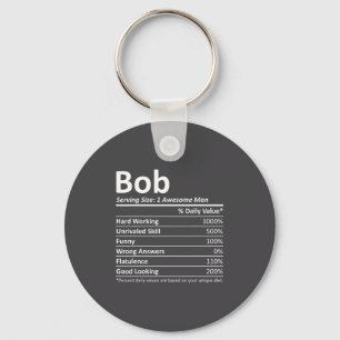 Bob Nutrition Funny Birthday D Name Gif  Key Ring