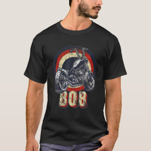 Bob The Bobber Customised Chop Motorcycle Bikers V T-Shirt