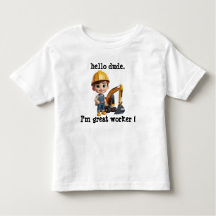 Bob the builder hello dude construction toddler T-Shirt