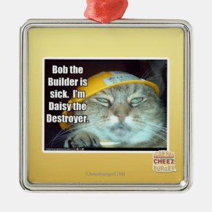 Bob the Builder is sick Metal Tree Decoration