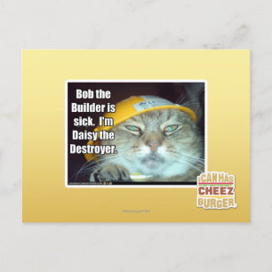 Bob the Builder is sick Postcard