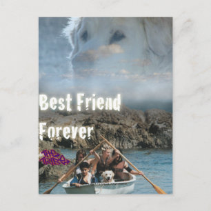 Bob The Dog - Best Friend Forever Postcard
