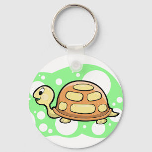Bob the Turtle Illustration Key Ring