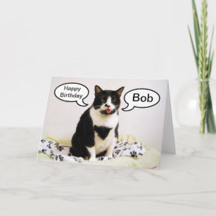Tuxedo Cat Birthday Cards Zazzle Co Nz