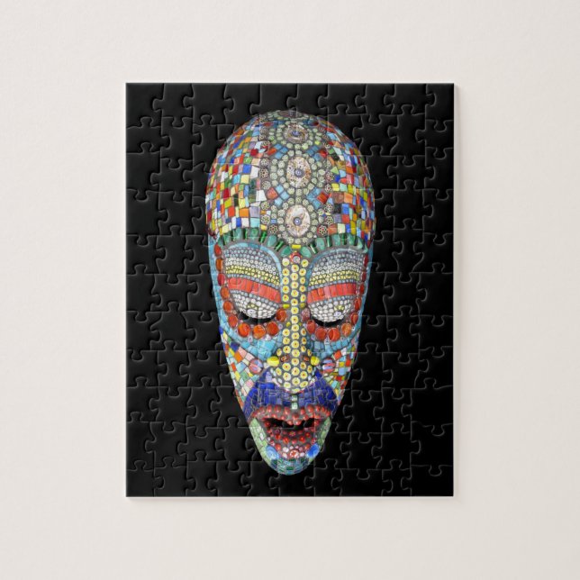Bob, Why the Long Face? Mosaic Mask Jigsaw Puzzle (Vertical)