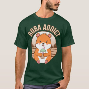 Boba Addict Bubble Kawaii Tea Graphic Premium T-Shirt