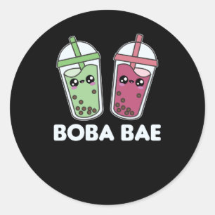 Boba Bae - Bubble Tea Kawaii Boba Tea Love Classic Round Sticker