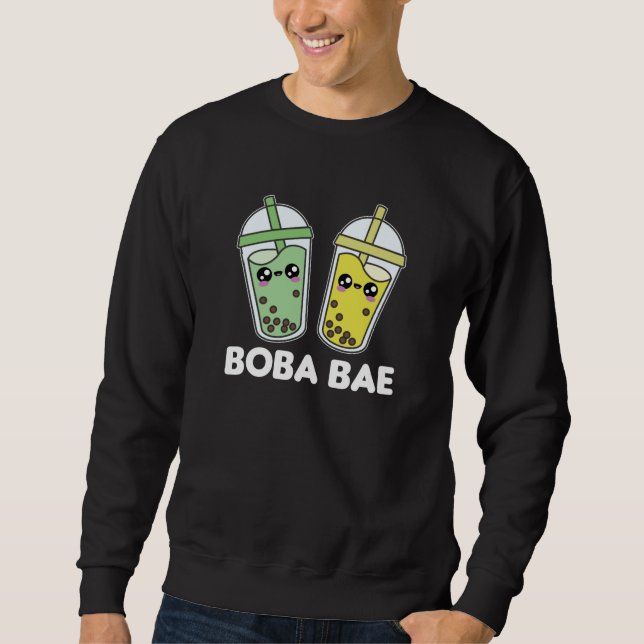 Boba Bae - Bubble Tea Kawaii Boba Tea Love Sweatshirt (Front)