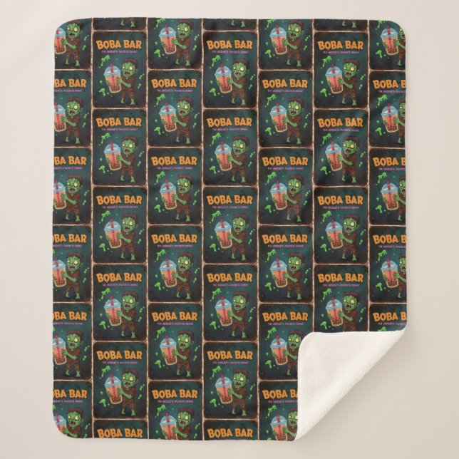 Boba Bar – Sherpa Blanket (Front)