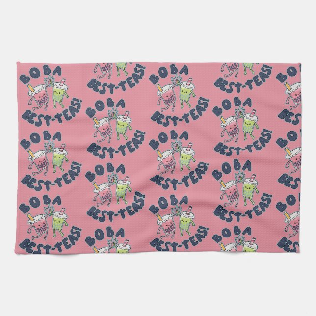 Boba Best-Teas! Tea Towel (Horizontal)