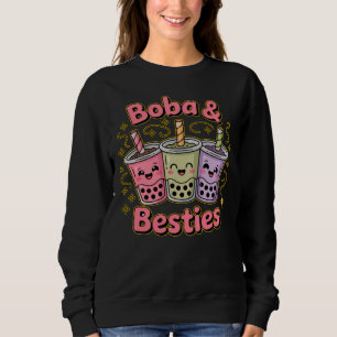 BOBA & Besties Vibes – Perfect for Boba Tea Lovers Sweatshirt
