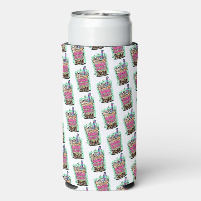 Boba Blast – Sip or Die! Foam Can/Bottle Cooler (Seltzer Back)