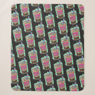 Boba Blast – Sip or Die! Sherpa Blanket
