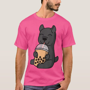 Boba Bubble Milk Tea Cane Corso Dog Premium  T-Shirt