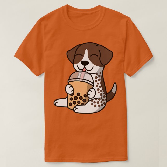 Boba Bubble Milk Tea German Shorthaired Pointer Do T-Shirt (Design Front)