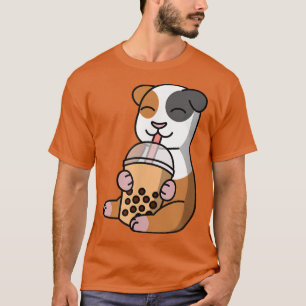 Boba Bubble Milk Tea Guinea Pig Pet T-Shirt