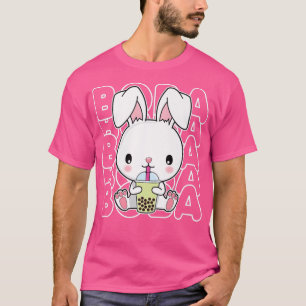 Boba Bubble Milk Tea Kawaii Rabbit Bunny for Teens T-Shirt