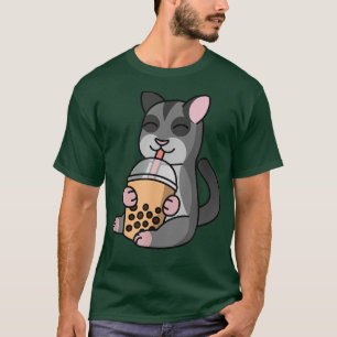 Boba Bubble Milk Tea Sugar Glider Pet T-Shirt