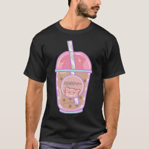 Boba bubble tea cat adventure animals  T-Shirt