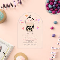 Boba Bubble Tea Party Par-tea 1st Birthday