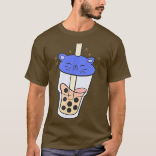 Boba Bubble Tea pearl Milk Trend Drink Bear Cup Co T-Shirt