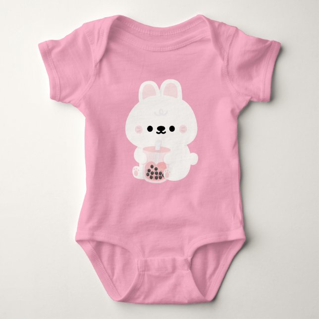 Boba Bunny Baby Bodysuit (Front)