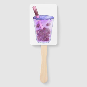 Boba Cats Hand Fan