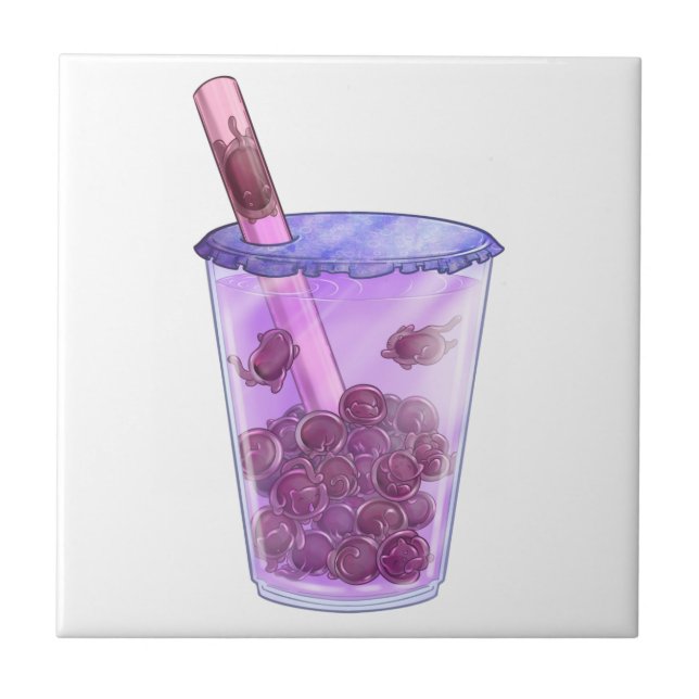 Boba Cats Tile (Front)